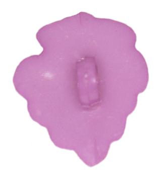 Kids button as a heart in dark purple 18 mm 0,47 inch